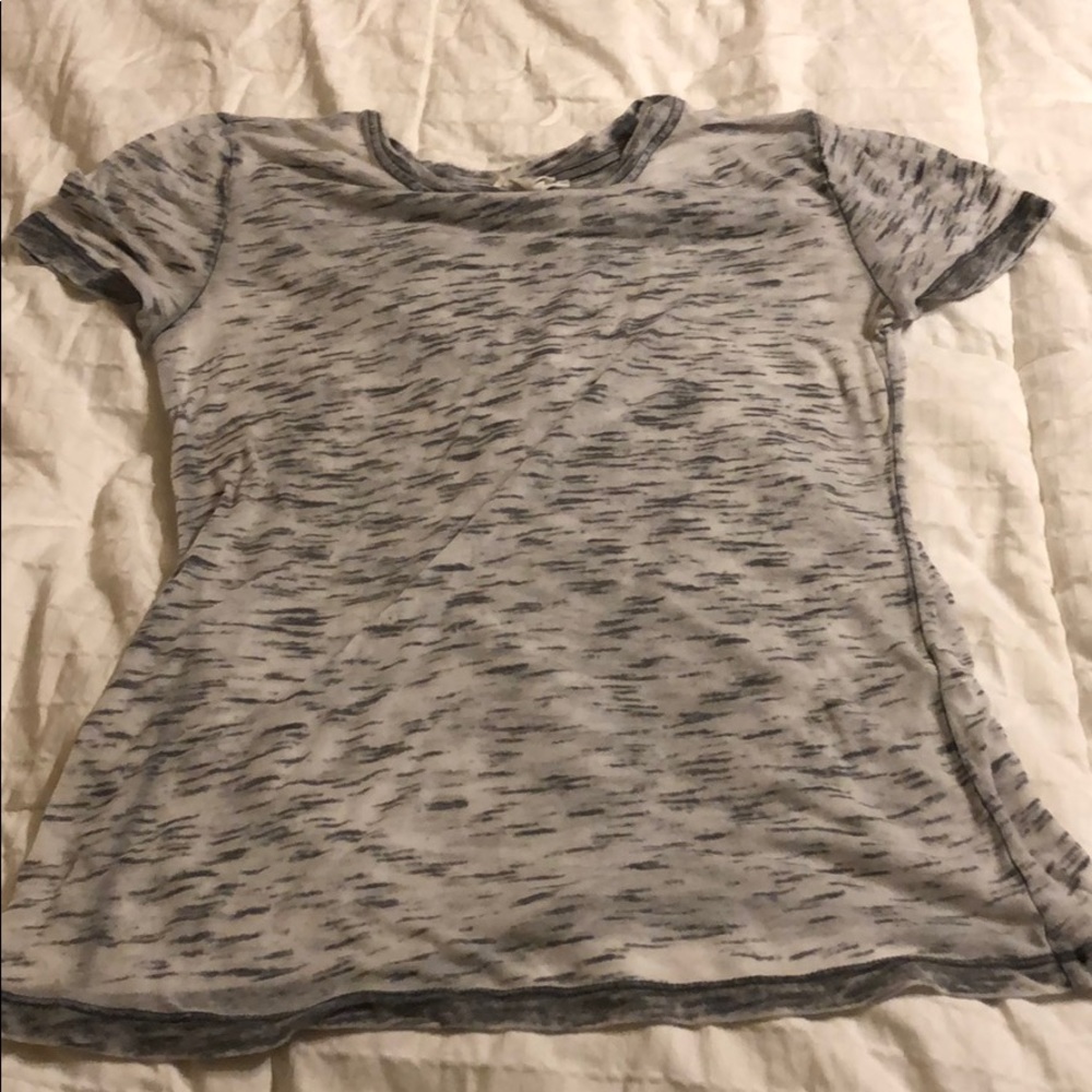 Grey and white shirt